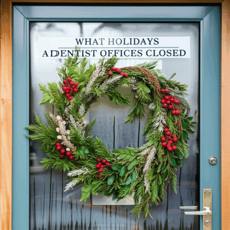 What Holidays Are Dentist Offices Closed Your Essential Guide to Holiday Hours Emergency Care